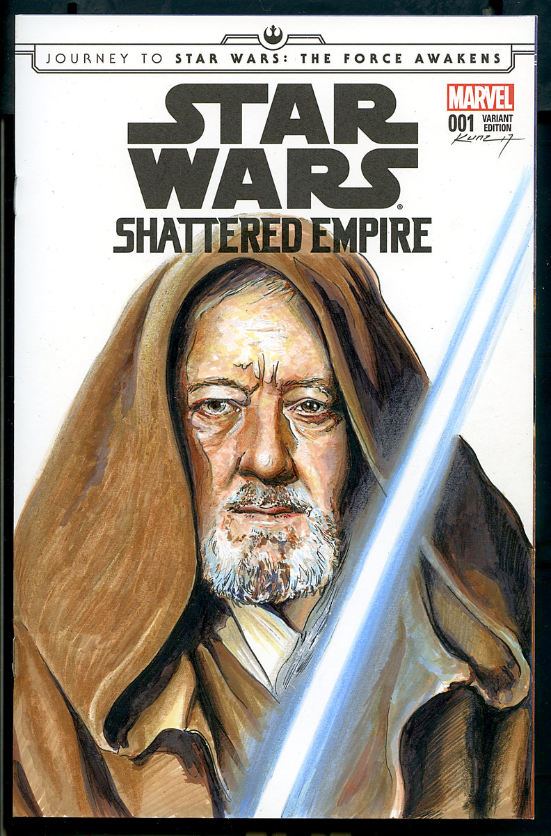 Original 1/1 Blank Cover Sketch "Obi-Wan" – Diligent Visual
