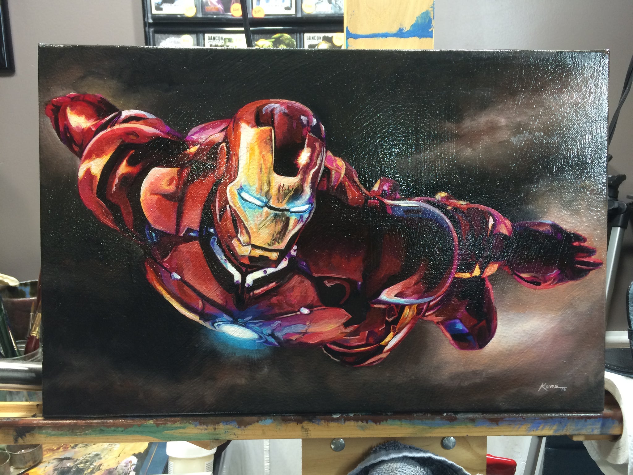 Original 1/1 Oil on Canvas Painting "Ironman"