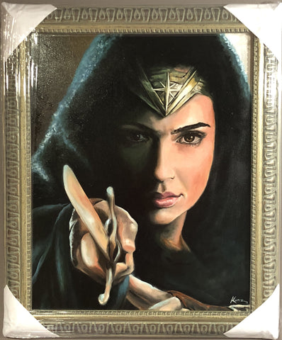 Original 1/1 Oil on Canvas Painting "Wonder Woman"